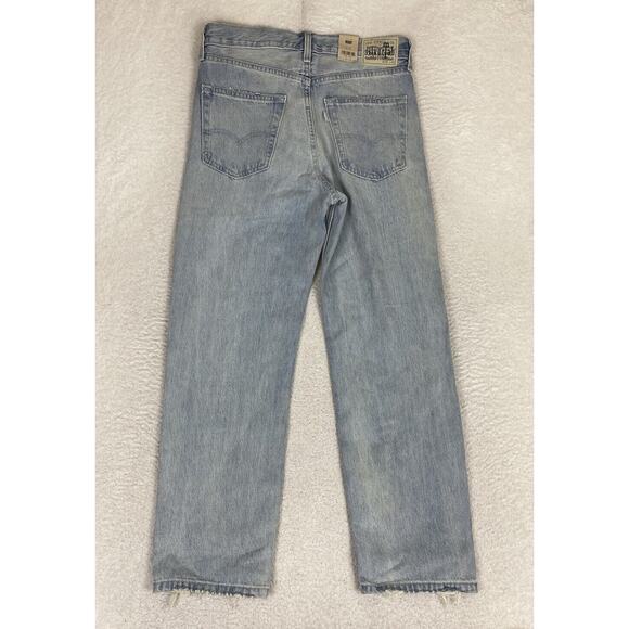 NWT Levis Silver Tab Loose Fit Jeans Light Wash Distressed Mens Size 29x30 - Picture 3 of 11